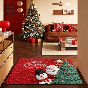 Socone Christmas Doormat 15x23in (38x58cm) Non-Slip Diatomaceous Earth Mat Festive Home Decor