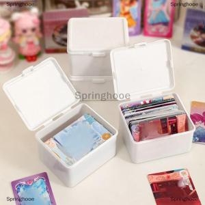 [COD] Springhooe White Storage Box Stackable Sundries Storage Organizer With Cover Dustproof Stationery Storage Case Home Organization Holder