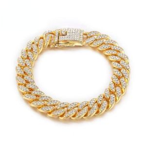 Rhinestone Fashion Pet Supplies Metal Fighting Necklace Dog Accessories Dog Jewelry Necklace Pet Chain Collar