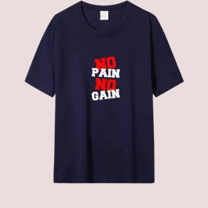 Kaos pria atasan baju pria kaos oblong baju kaos cowok lengan pendek no pain no gain