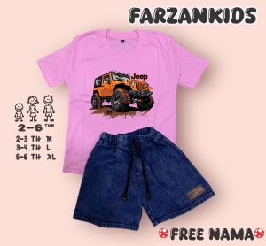 STELAN JEANS ANAK USIA 2-6 TAHUN Laki -laki dan Perempuan MOBIL JEEP FREE NAMA