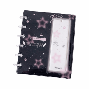 BMFUEW INS Photo Card Holder Refillable 4-Grid Photo Card Binder Photo Booth Frames PVC Card Binder School
