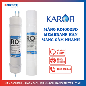 Màng RO Membrane 100GPD KAROFI Nhập Khẩu Hàn Quốc (Nếu Khách Chuyển Đổi Từ Màng RO50 Thì Cần Thêm 2 Cút Góc + 1 Van 1 Chiều Góc)