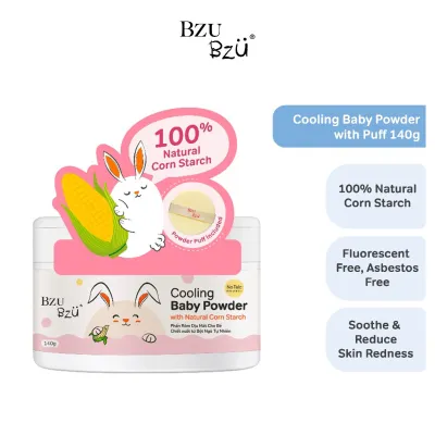 BZU BZU Cooling Baby Powder with Puff 140g
