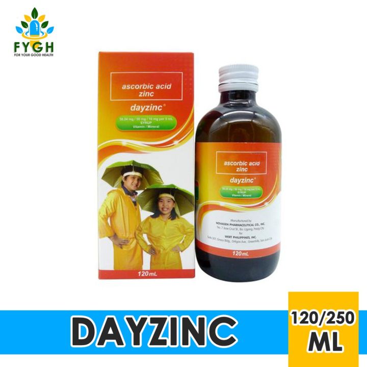 Dayzinc Ascorbic Acid + Zinc Vitamin C for Kids Syrup | Lazada PH