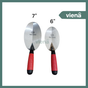 [ VIENA ] Sendok Semen Cetok Semen Bulat Gagang Karet 6" Dan 7" Inch