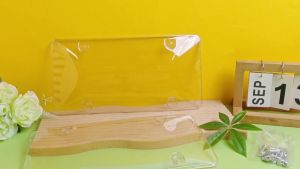 2 Pack Clear License Plate Covers Unbreakable License Plate Protector Clear Flat Cover Frame Shields with Screws