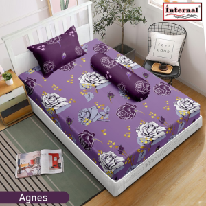 Sprei Internal Single 120x200 Tinggi 25cm Bantal 1 Guling 1 - Motif Abstrak / Bunga / Geometri / Minimalis