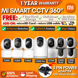 🇸🇬【𝗚𝗟𝗢𝗕𝗔𝗟】Xiaomi Home Security Camera 360° C200 / C300 / C301 / C400 / C500 Pro / C700 / C300 Dual / C500 Dual CCTV WiFi Cam Full HD