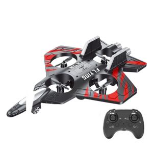 SKYJS Máy bay không người lái RC Máy bay chiến đấu bọt điều khiển từ xa Cảm biến trọng lực Bọt EPP Đồ chơi trực thăng bốn động cơ Máy bay điều khiển từ xa Di động Máy bay phản lực RC hobbyst Trẻ em trẻ nhỏ