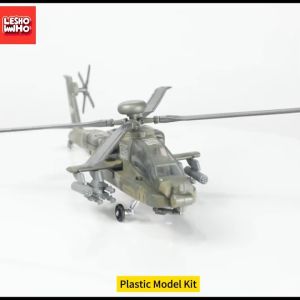 AH-64 Blocks Planes Toy US Apache Armed Helicopter AH64 ABS Aircraft Model 1:72 Scale Miniature Airplane Collection Boy Gift
