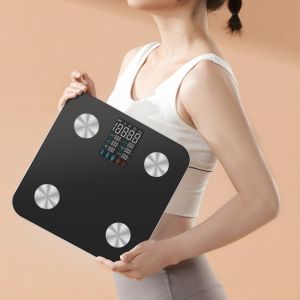 Ready Stock Lepu Model TS-FL565 Wireless Bluetooth Digital Smart Weight Scale LED Large Screen 18 Body Metrics  Body Composition Scale