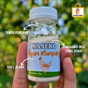 Maseko Kaldu MPASI Alami Rasa Ayam Kampung Sapi Tanpa GULA GARAM / Kaldu Bubuk MPASI - Repack 20gr