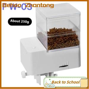 Behoo ตู้ปลาดิจิตอล LED ขนาด500มล. เครื่องให้อาหารปลาอัตโนมัติอัจฉริยะพร้อมตัวจับเวลาให้อาหารปลาสัตว์เลี้ยง