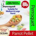 Perroquet Parrot Pellet Feed Repack Fruits Vegetable Mix Macaw African Grey Amazon Conure Ringneck Electus All Parrot Complete Diet. 