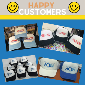 Transfer It Customized / Personalized Trucker Net Caps Spot Print (Logo Names & Groups) Headgear Sun Protective and Uniforms Giveaways Gifts Promotional
