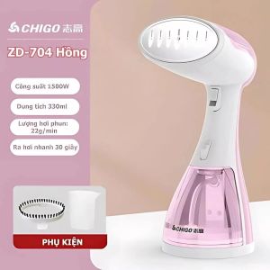 Bàn Ủi Hơi Nước Cầm Tay Chigo ZD-704 Bàn Là Nhỏ Gọn Công Suất 1500W Là Phẳng Mọi Loại Vải Bảo Hành 12 Tháng