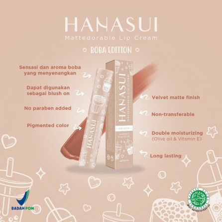 Hanasui%20Mattedorable%20Lip%20Cream%20Boba%20Edition%20Netto%204Gr%20-%20Image%205