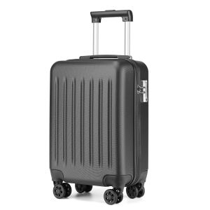 SEA CHOICE 19 inch Carry On Luggage Lightweight Hard Shell ABS 4 Wheel Spinner Suitcase with  TSA Lock YKK zipper