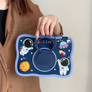 For Xiaomi Redmi Pad SE 4G 8.7 inch 2024 Kids Tablet Cute Cartoon Astronaut Silicone Handle Stand Case Cover