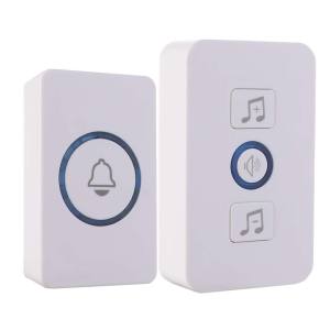 COUPLECOL Chống thấm nước Chuông cửa không dây 60 chuông Phạm vi 300M Chào mừng chuông cửa Tầm xa Hoạt động bằng pin Bộ chuông cửa Nhà thông minh