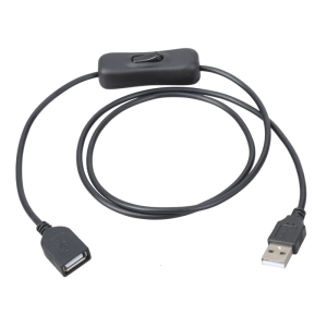 USB 2.0 Extension Cable 480mbps Data Transfer USB Male to Female USB Extender Cable with Switches for PC Printer