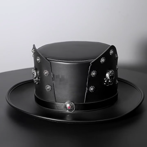 Mũ đội đầu chất liệu da PU cho các buổi biểu diễn sân khấu và mũ Trang Phục Cosplay trang phục dự tiệc thời trang cho hình dạng đầu khác nhau