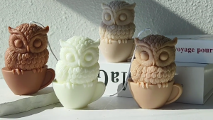 Detail Owl Scented Mold Crafted From Silicone For DIY Projects And Unique Home Accent