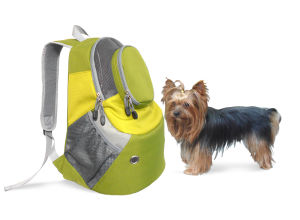 Outdoor Breathable Pet Mesh Backpack Carrier - Large (Ideal for dog/cat below 7kg/15.5lbs) Nylon Durable Travel Bag