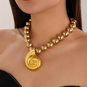 Ngọc trai giả Vòng Cổ Sao Biển/Conch Dây chuyền xương đòn Mặt dây chuyền Phụ Kiện Đại Dương Lấy Cảm hứng Neckchain Trang Sức Dành Cho Phụ Nữ
