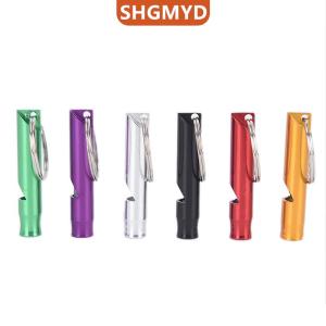 [COD] SHGMYD SPORTS จี้นกหวีดโลหะพร้อมพวงกุญแจเพื่อความอยู่รอดนกหวีดขนาดเล็กฉุกเฉิน