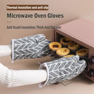 1PC High Temperature Resistant Pot Oven Gloves Home Kitchen Thick Insulated Gloves Heat Proof Gloves