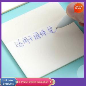 Graceful 50Sheets Creative PET Transparent Sticky Notes Perspective Waterproof Sticky Notes Student Stationery School Office Supplies