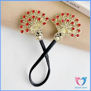 D.S. กิ๊บติดผมคริสตัลนกยูง กิ๊บเกาหลีสําหรับผู้หญิงเครื่องประดับผมจัดแต่งทรงผม Hairpin