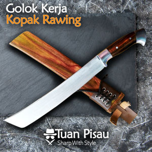 Golok Tebas Kopak Rawing Multifungsi Bahan Baja Per
