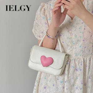 IELGY Túi Messenger cho nữ Màu hồng tình yêu màu tương phản cô gái dễ thương Túi Túi xách thời trang vai