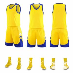 2025 Childrens basketball uniform set for boys printed competition sports team uniform new breathable training jersey for girls elementary school students