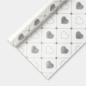 Kertas Buket Bunga Love Kertas Cellophane Flower Wrapping Motif Love kb6195