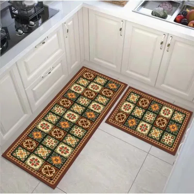 Keset Kaki Dapur Set 2 In 1 40x60cm Dan 40x120cm / Keset Alas Lantai Kamar Tidur Rumah Dapur Anti Selip