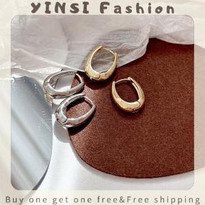 YINSI New Trendy Geometric Metal Earrings For Womens Fashionable Jewelry Accessories Delicate Earrings For Party
