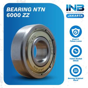 Laker Bearing 6000 zz NTN Laker As Roda Depan Belakang Sepeda Bearing Depan Kepala Bor Original NTN INB JAKARTA