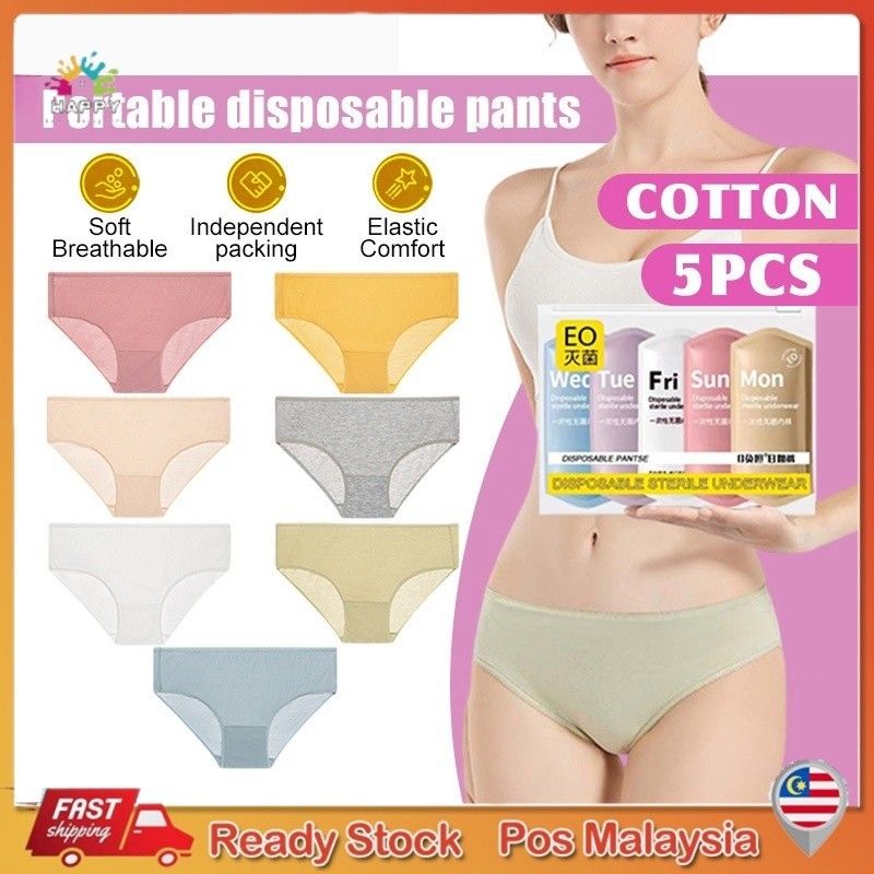20pcs Disposable Panties Cotton Women Pure Cotton Sterile Travel SShorts Portable Pregnant Women Postpartum Confinement 女士一次性内裤nement