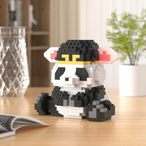 DAKENA Puzzle Panda Brick 3D dengan Bahan PVC Gratis untuk Mainan Edukatif Anak-anak Blok Toys