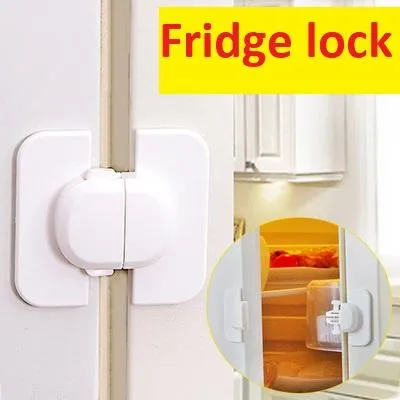 1pcs/5pcs Child Baby Safety instock! Baby anti-pinch refrigerator safety lock water dispenser lock child safety lock fridge