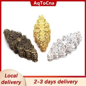 [COD] AqToCna Ship within 24 hours 20Pcs Filigree Flower Wrap Connector Crafts DIY Embellishments Findings Jewelry