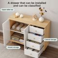 Lemari Kabinet Kayu Minimalis dengan Laci/Lemari Laci Kayu/Lemari Kabinet Kayu Minimalis dengan Laci/Minimalis Kayu Susun Penyimpanan Multifungsi Serbaguna/Rak Kayu Anti Debu Lemari Minimalis. 