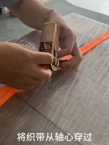 Length 2M 3M 4M Polyester Hook Free Binding Tape Cargo Ratchet Binding Self Locking Tightener