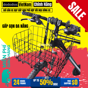 Giỏ xe đạp gấp gọn dododios phù hợp với mọi dòng xe - Hàng chính hãng