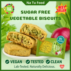 SUGAR FREE VEGETABLE BISCUITS – Healthy Diabetic-Friendly Low-Carb Snack Made with Real Veggies 60pcs/40pcs/20pcs