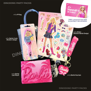 Barbie Theme Set - Birthday Party Pack / Goodies / Door Gift/ 儿童伴手礼品 (Customized names labels for 5 sets and above)